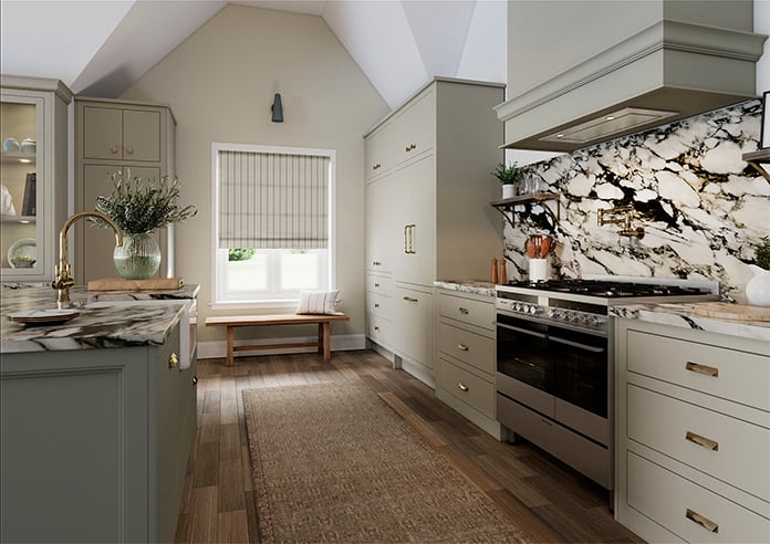 Santorini Stripe, Seaglass - Twist&Fit Roman Blind - Image 7